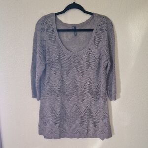 Maurices Scoop Neck Sweater in Heather Gray